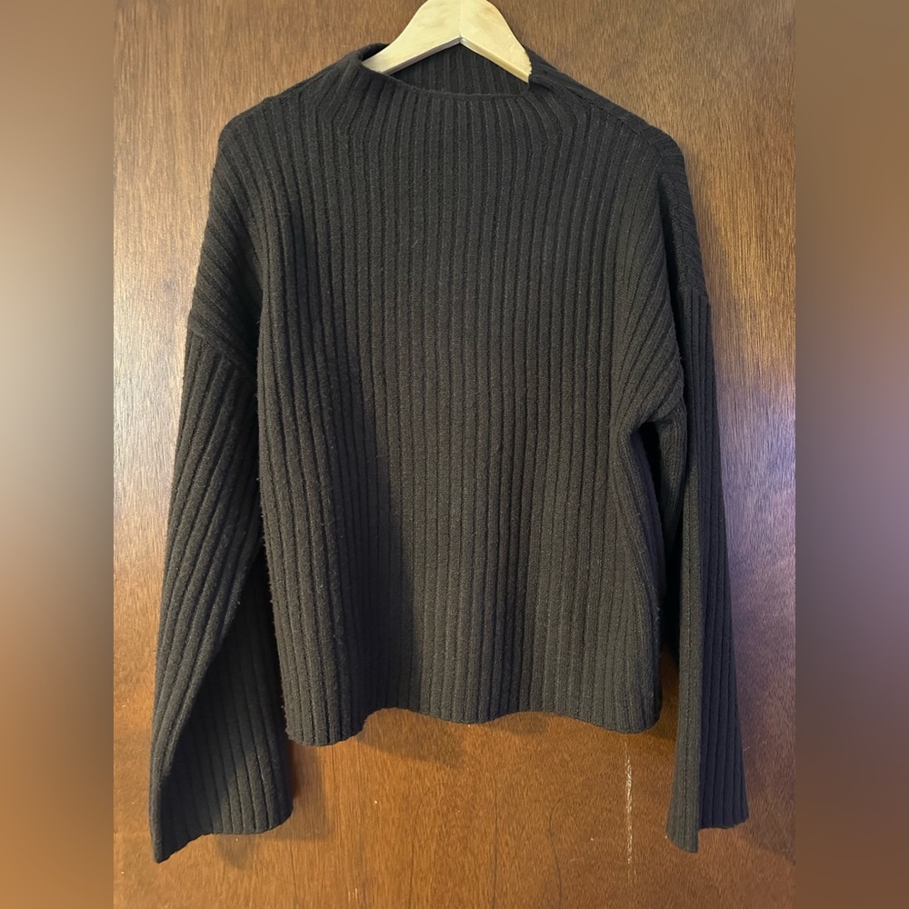 FRANCESCA’S Chocolate Simple Turtleneck Sweater